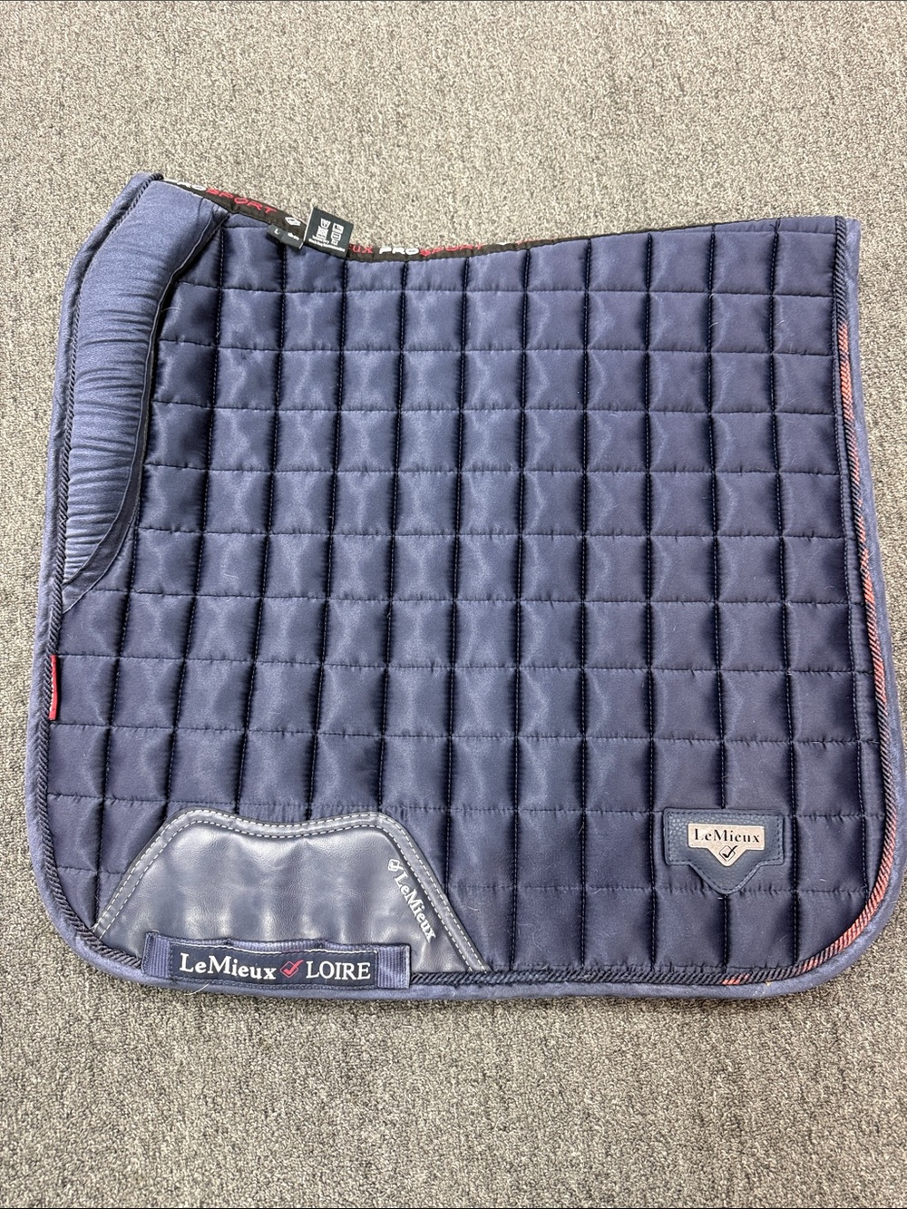 Lemieux Navy Loire Dressage Saddle Pad